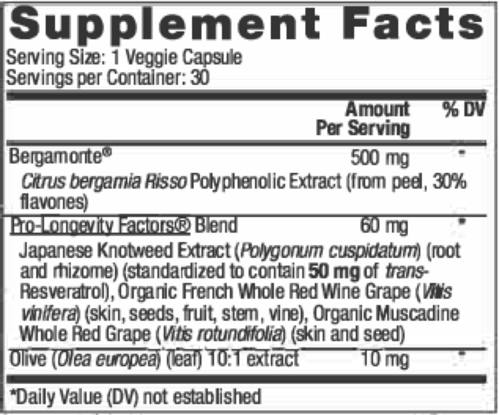 Product image for Bergamot Cholesterol Support.