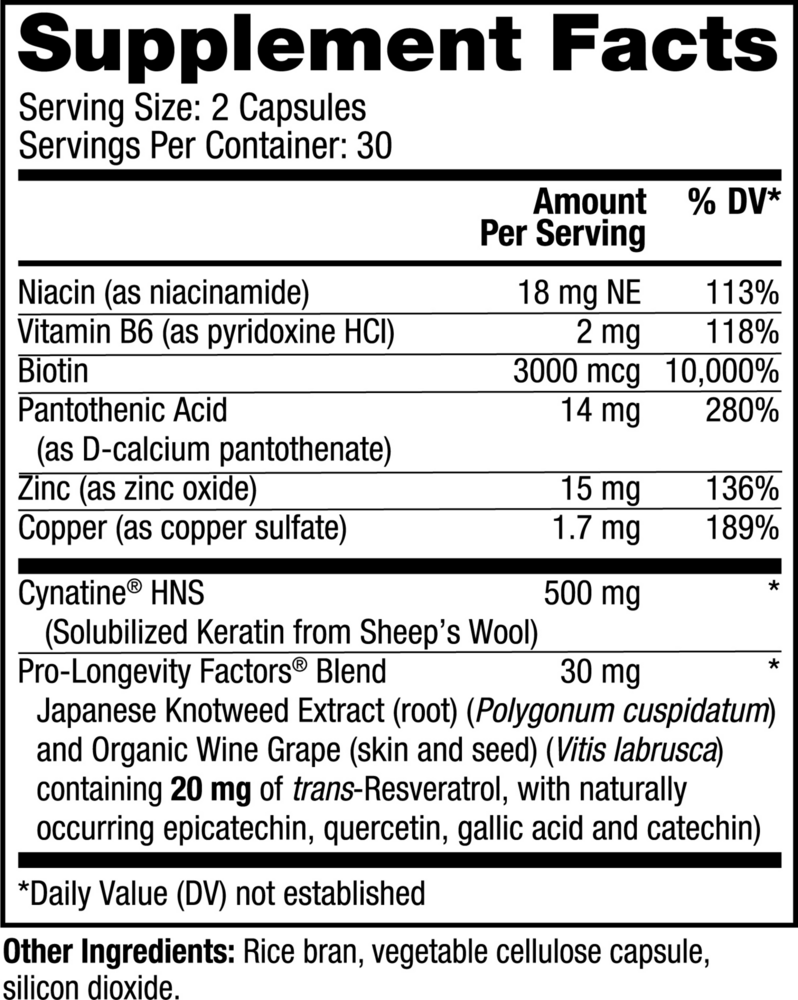 Product image for Keratin Hair Booster.