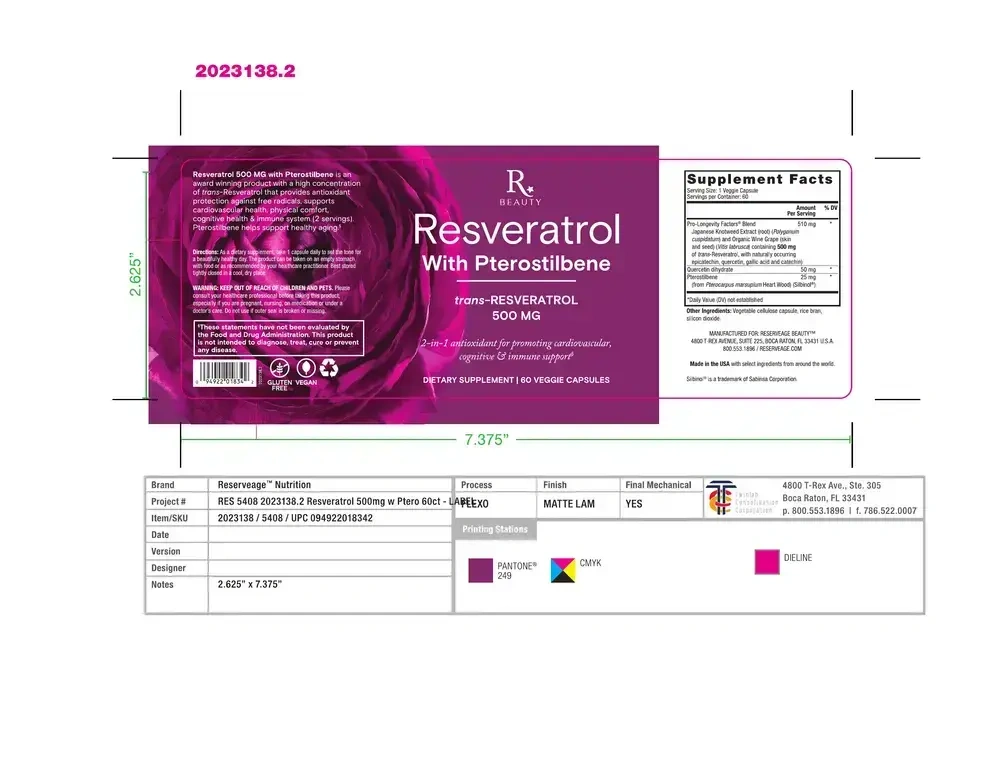 Product image for Resveratrol w/ Pterostilbene.