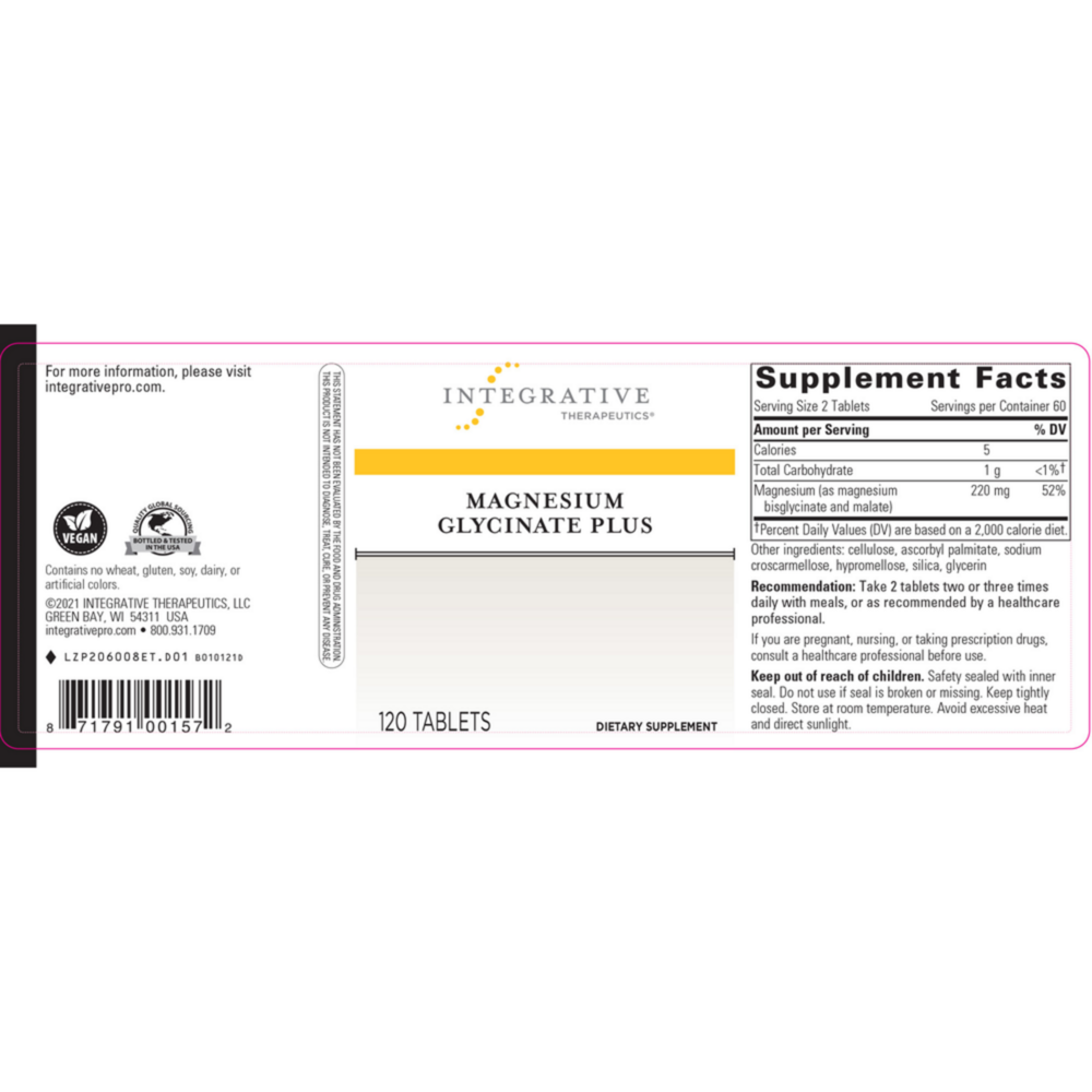 Product image for Magnesium Glycinate Plus.
