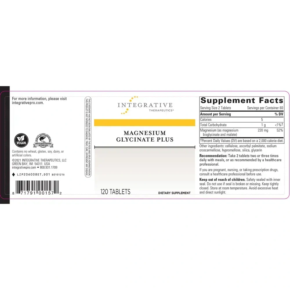Product image for Magnesium Glycinate Plus.