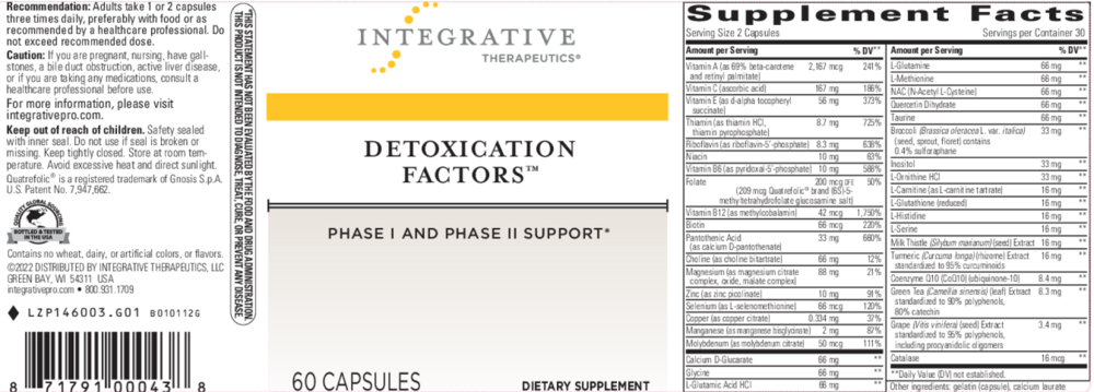 Product image for Detoxication Factors™.
