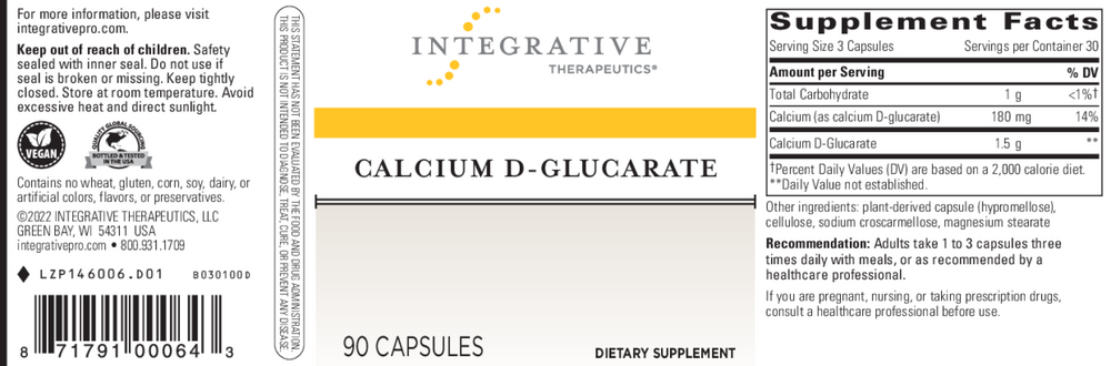 Product image for Calcium D-Glucarate.