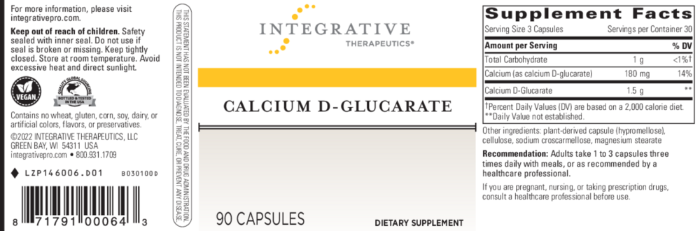 Product image for Calcium D-Glucarate.