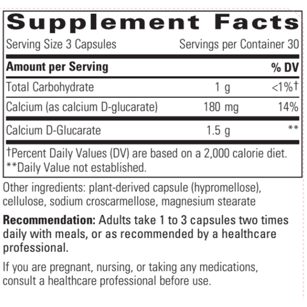 Product image for Calcium D-Glucarate.