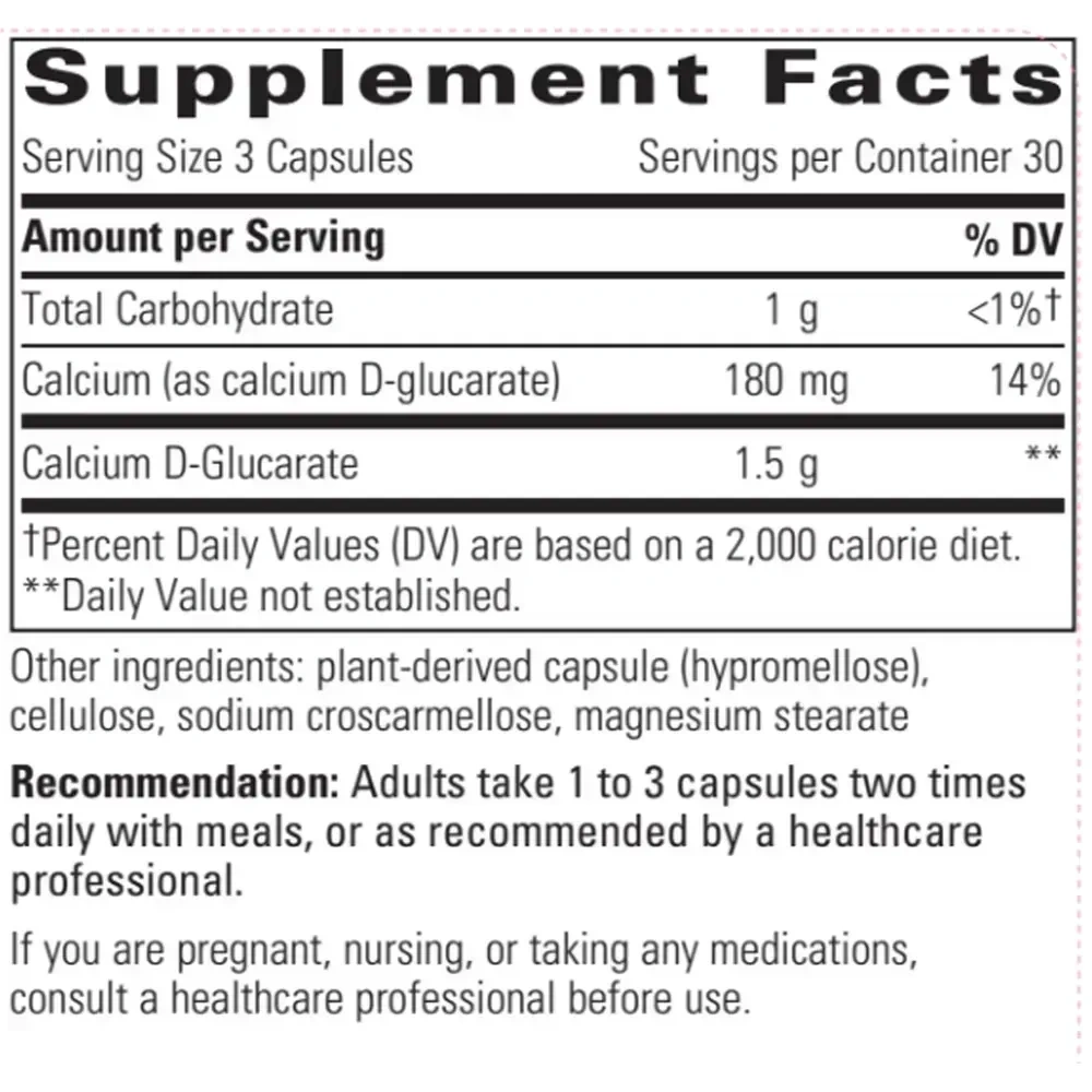 Product image for Calcium D-Glucarate.