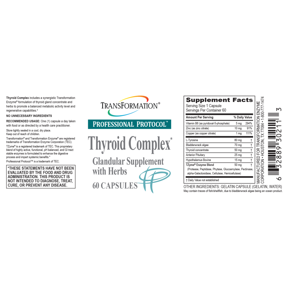 Product image for Thyroid Complex.