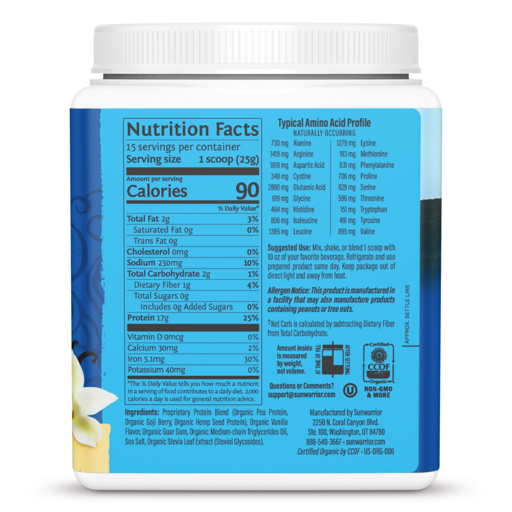 Product image for Warrior Blend Vanilla.