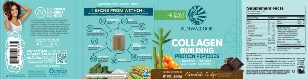 Product image for Collagen Plant Based Chocolate.