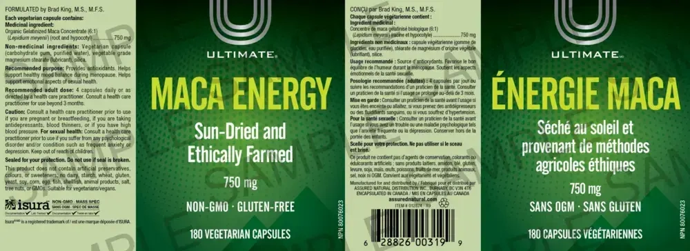 Product image for Ultimate Maca Energy (Capsule).