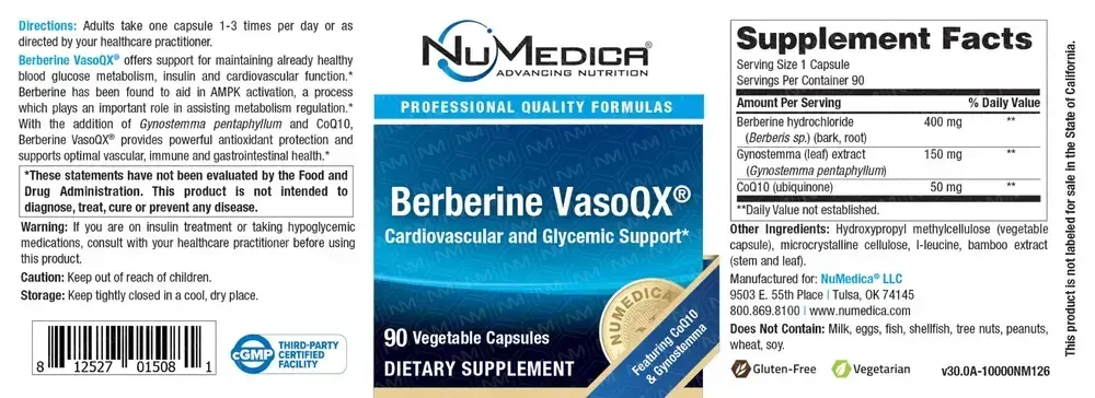 Product image for Berberine VasoQX™.