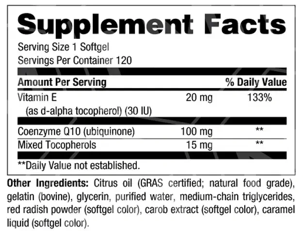 Product image for CoQ-Clear® 100 Ubiquinone.