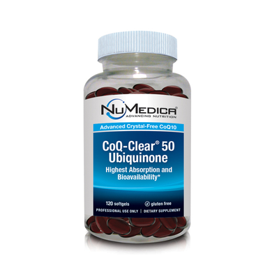 CoQ-Clear 50 Ubiquinone Citrus (120 Softgels) by NuMedica