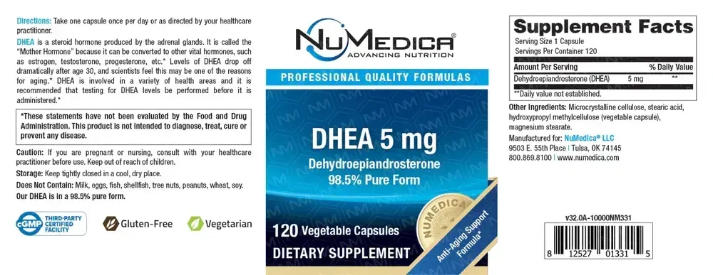 Product image for DHEA 5mg.