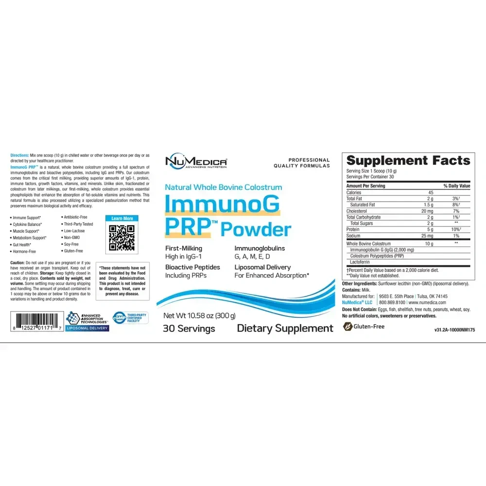 Product image for ImmunoG PRP™ Powder Natural.