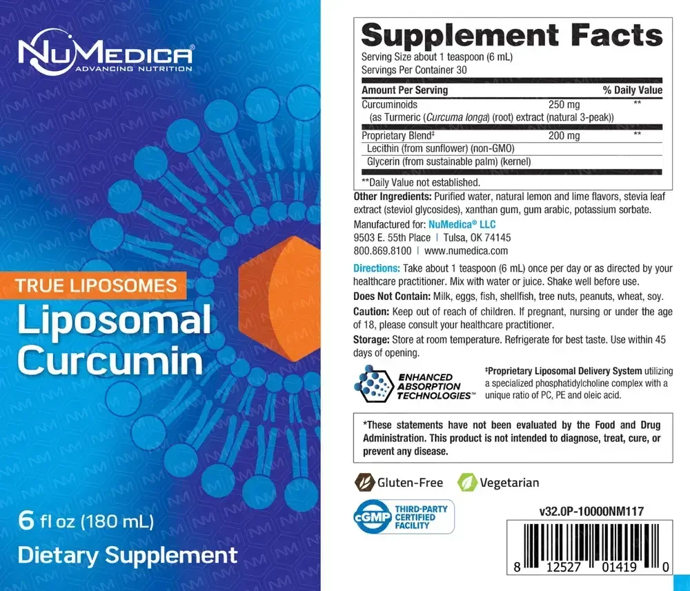 Product image for Liposomal Curcumin.