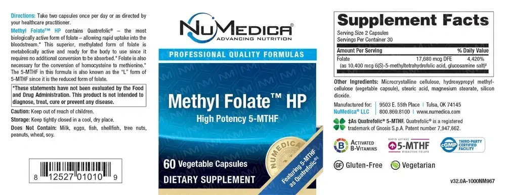 Product image for Methyl Folate™ HP.