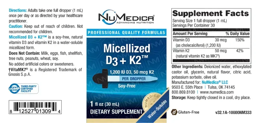 Product image for Micellized D3 + K2™.