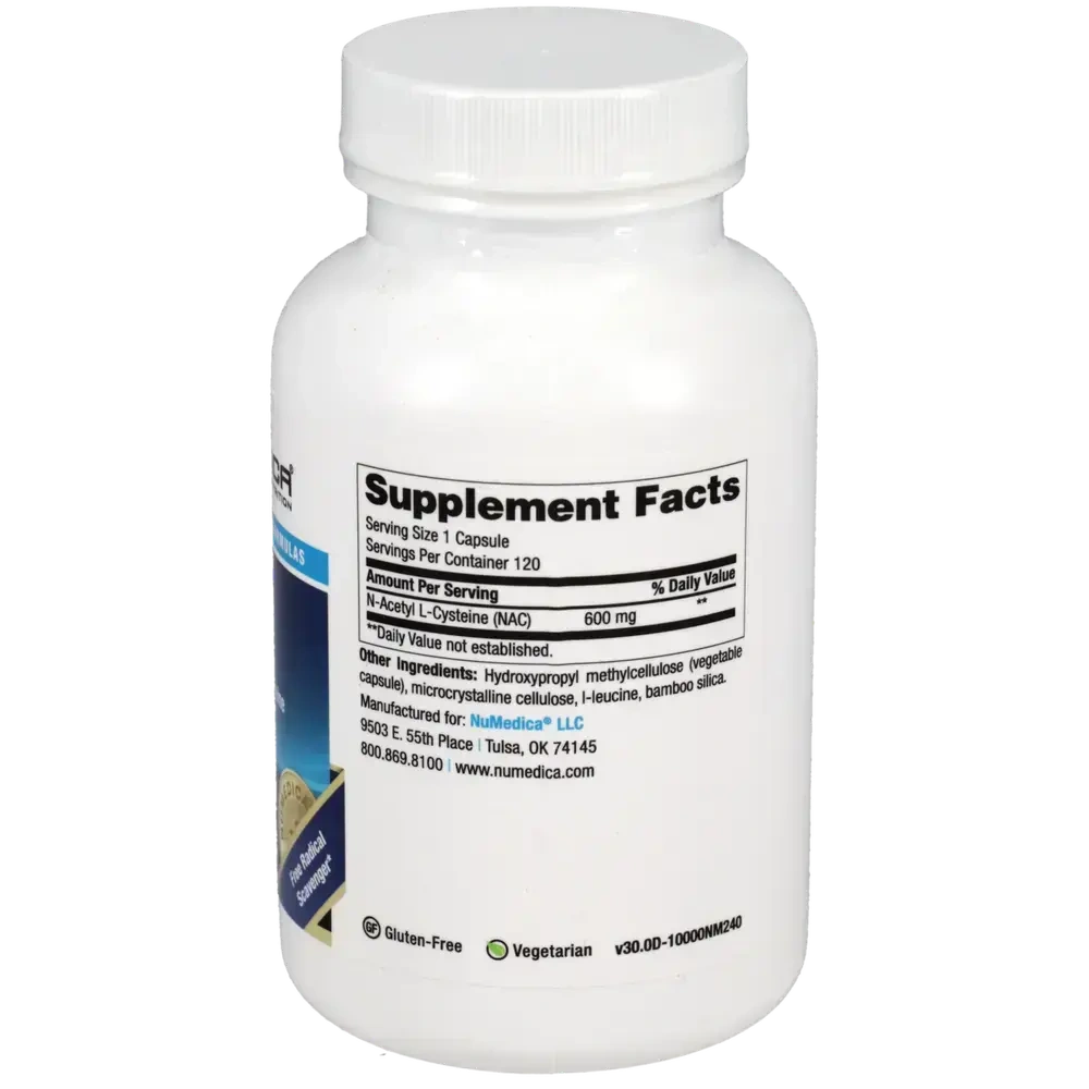 Product image for NAC (N-Acetyl L-Cysteine).