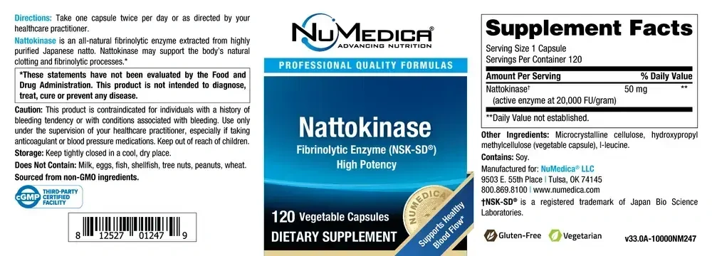 Product image for Nattokinase.