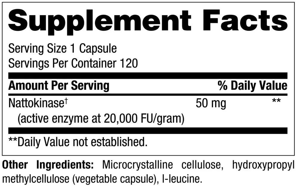 Product image for Nattokinase.