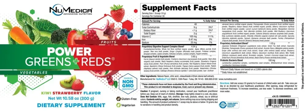 Product image for Power Green + Reds™ Strawberry Kiwi.