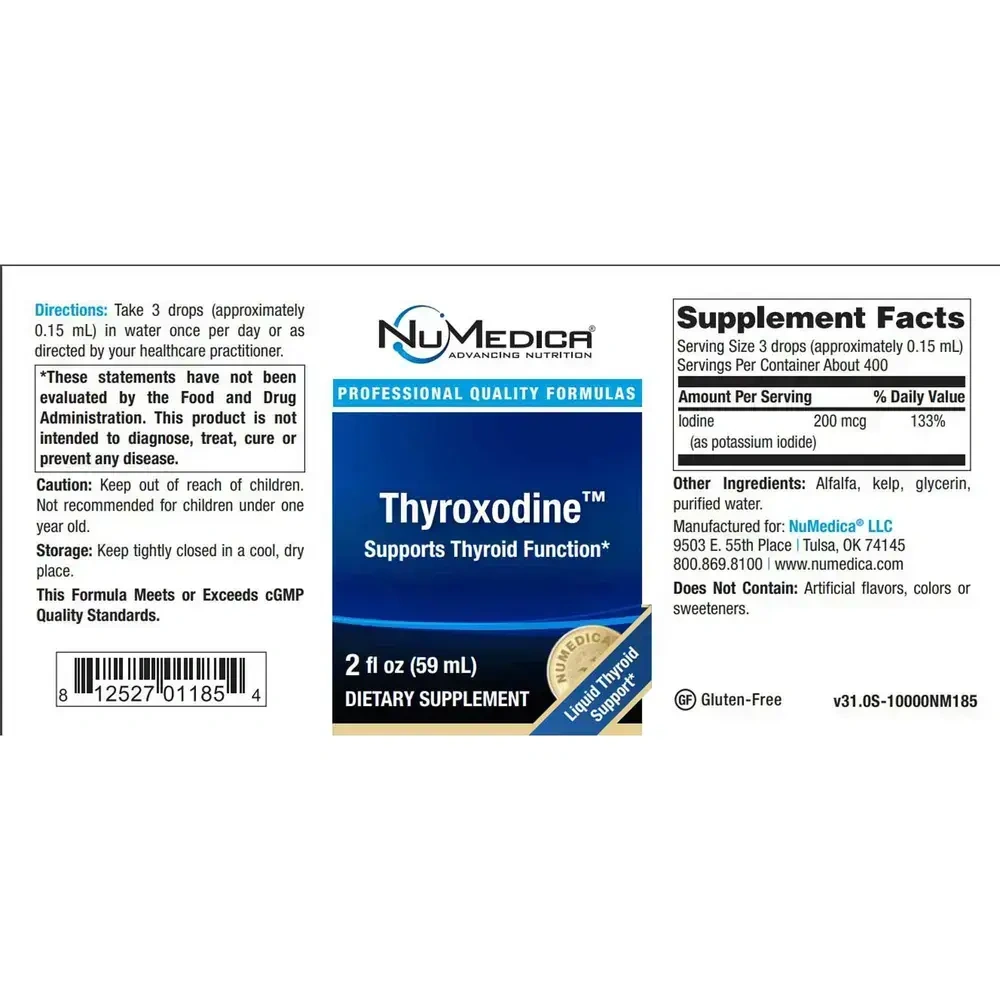 Product image for Thyroxodine™ (Organic Iodine).