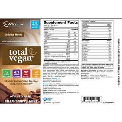 Total Vegan Mocha 44.5 Grams