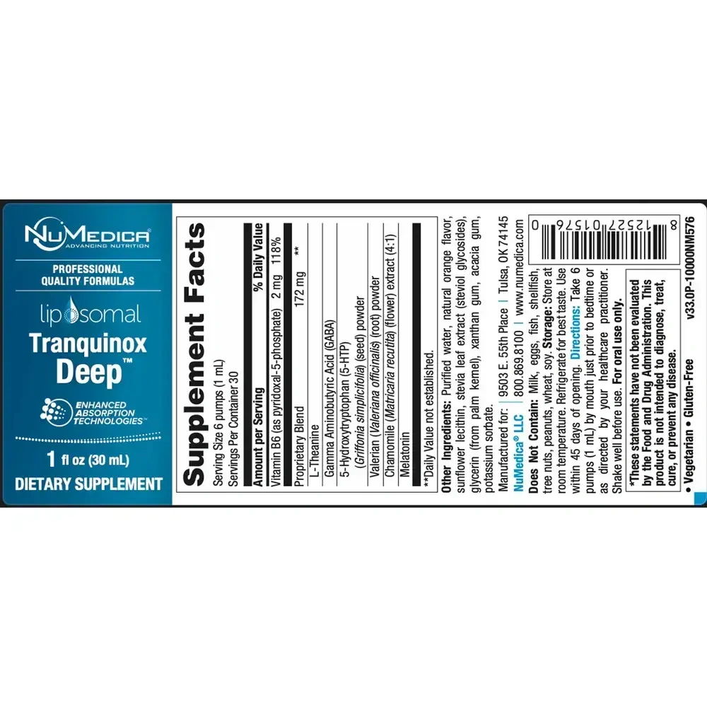 Product image for Liposomal Tranquinox Deep™.