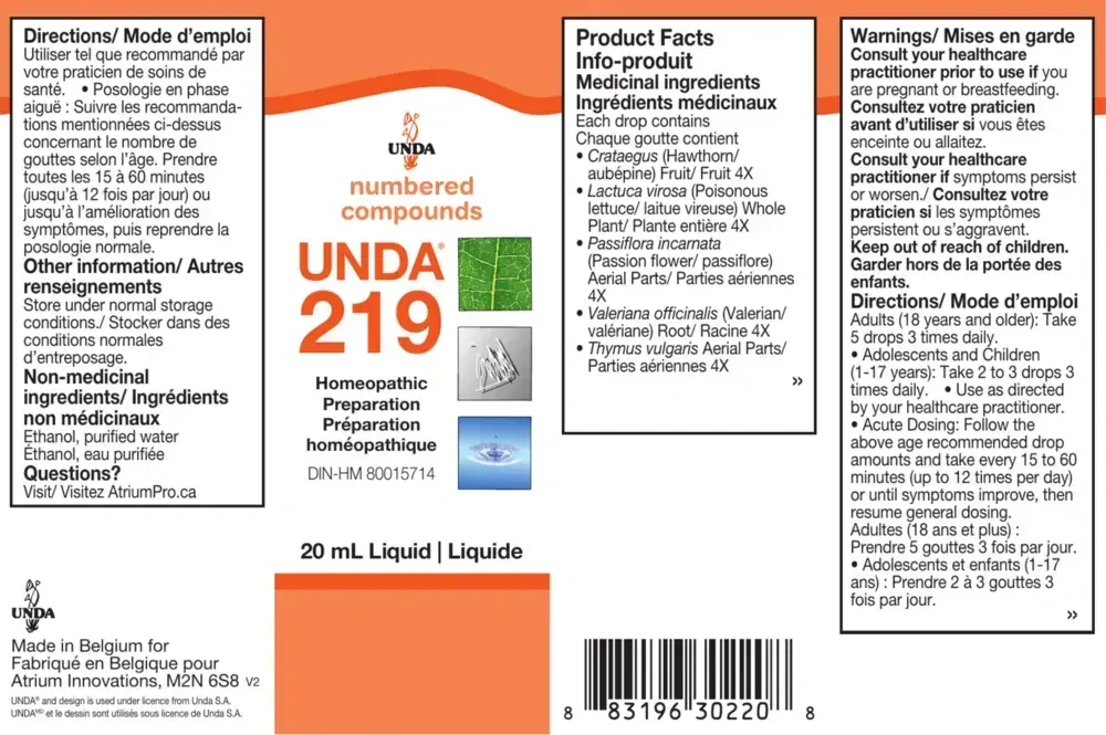 Product image for Unda #219.
