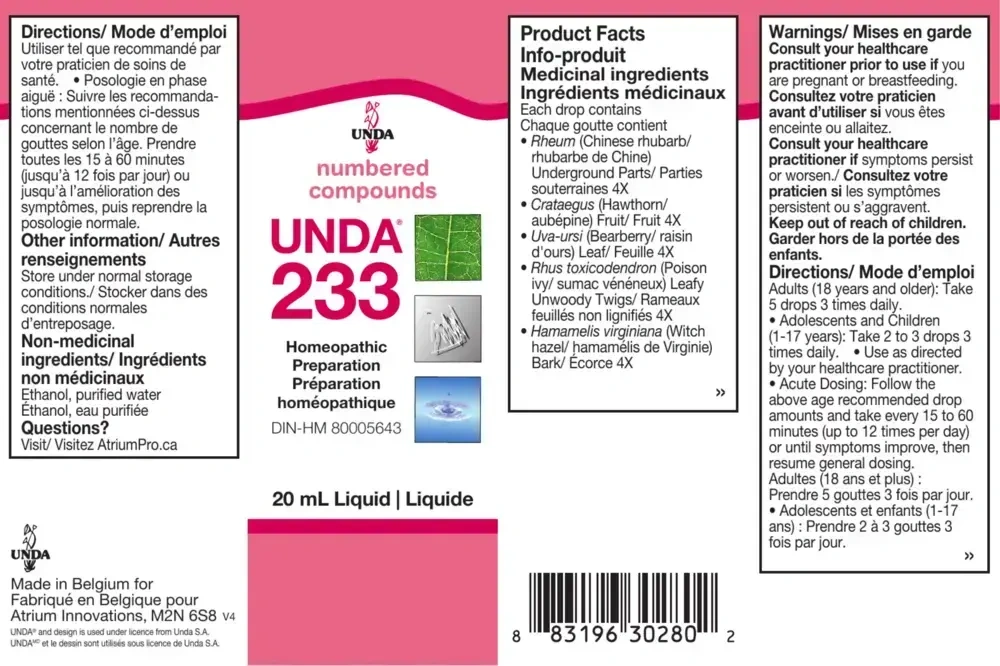 Product image for Unda #233.