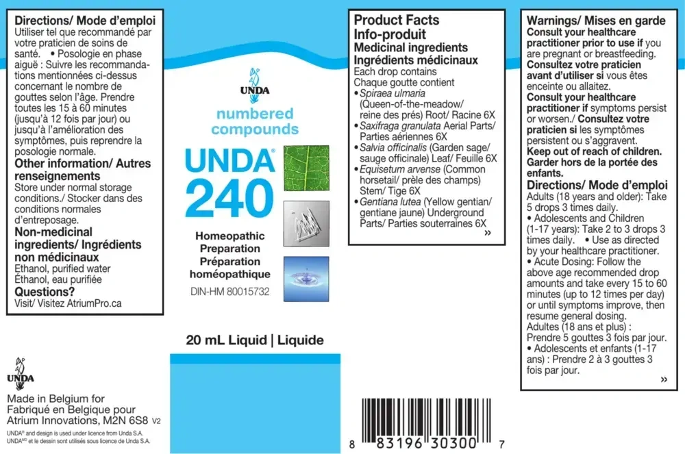Product image for Unda #240.