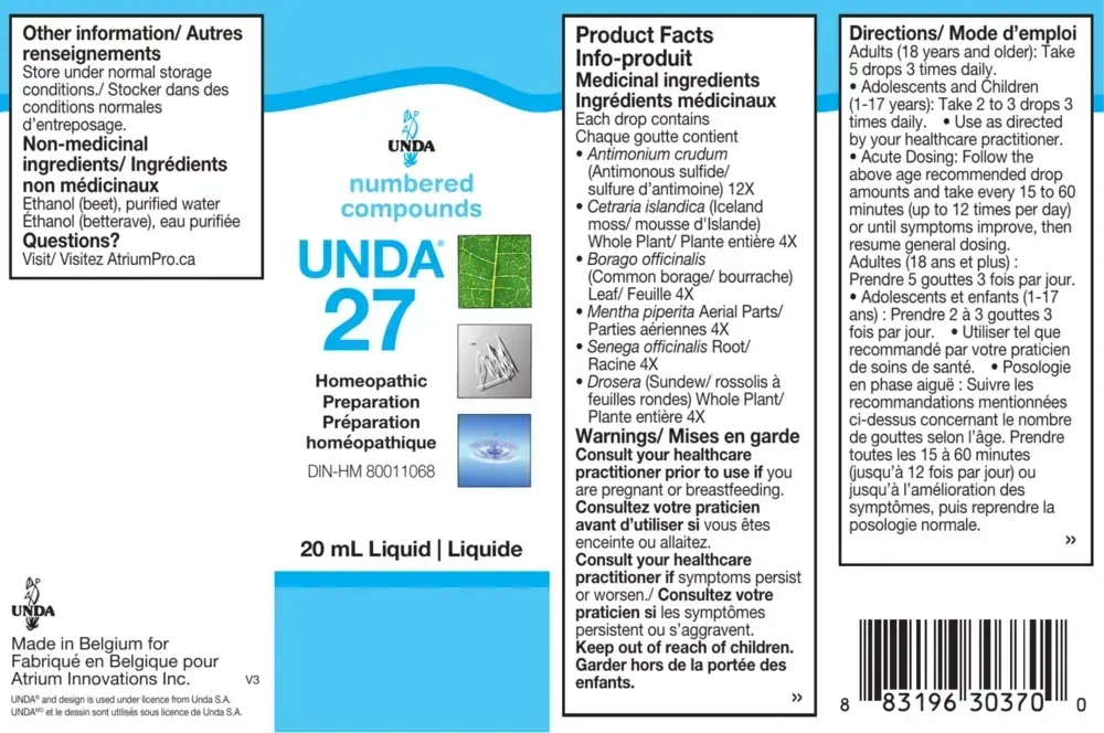 Product image for Unda #27.