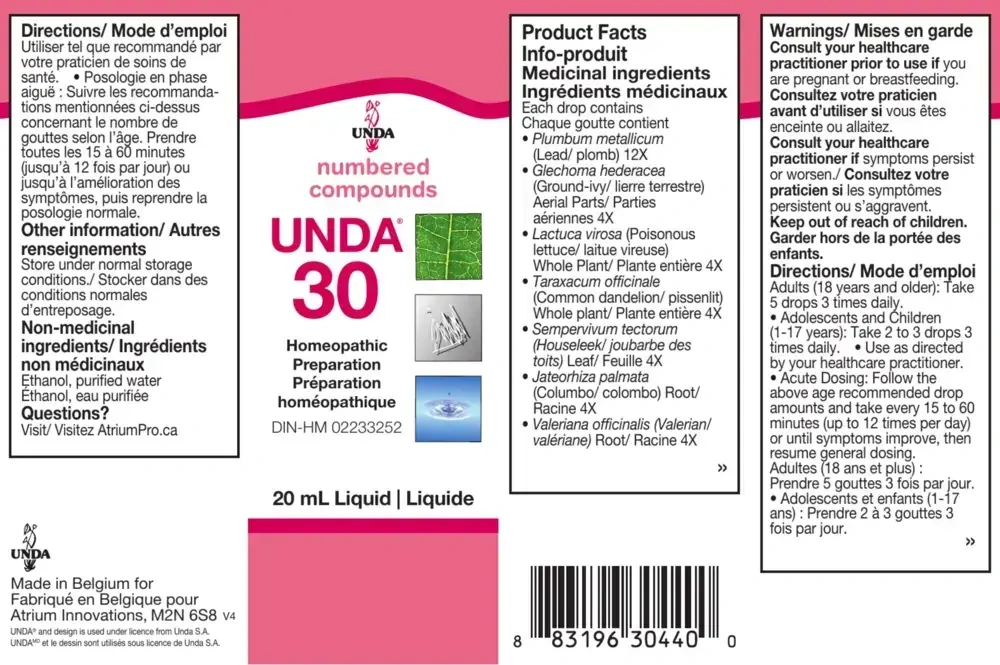 Product image for Unda #30.