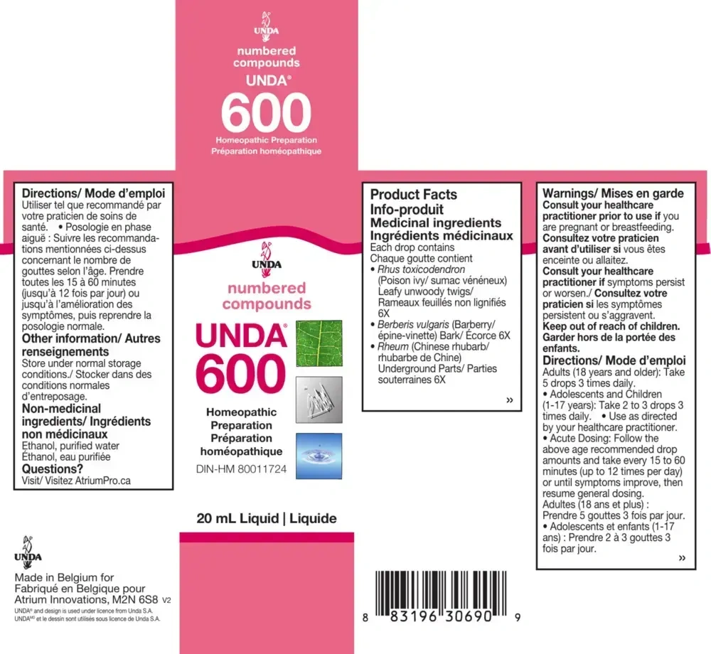 Product image for Unda #600.
