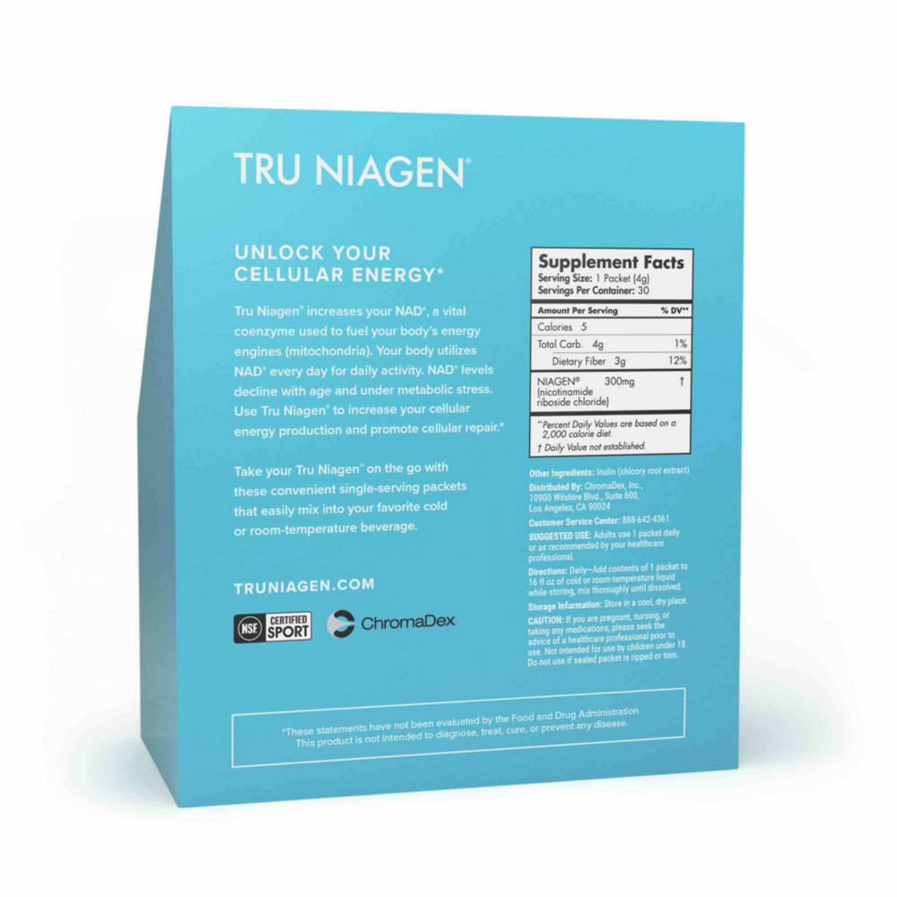 Product image for Tru Niagen® Stick Packs.