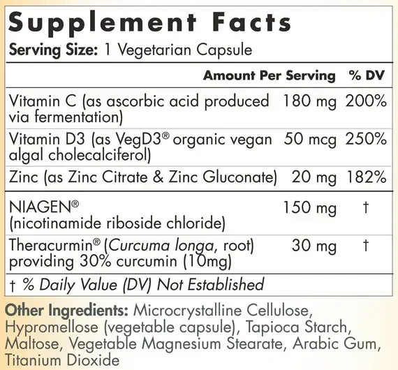 Product image for Tru Niagen® Immune 100mg.