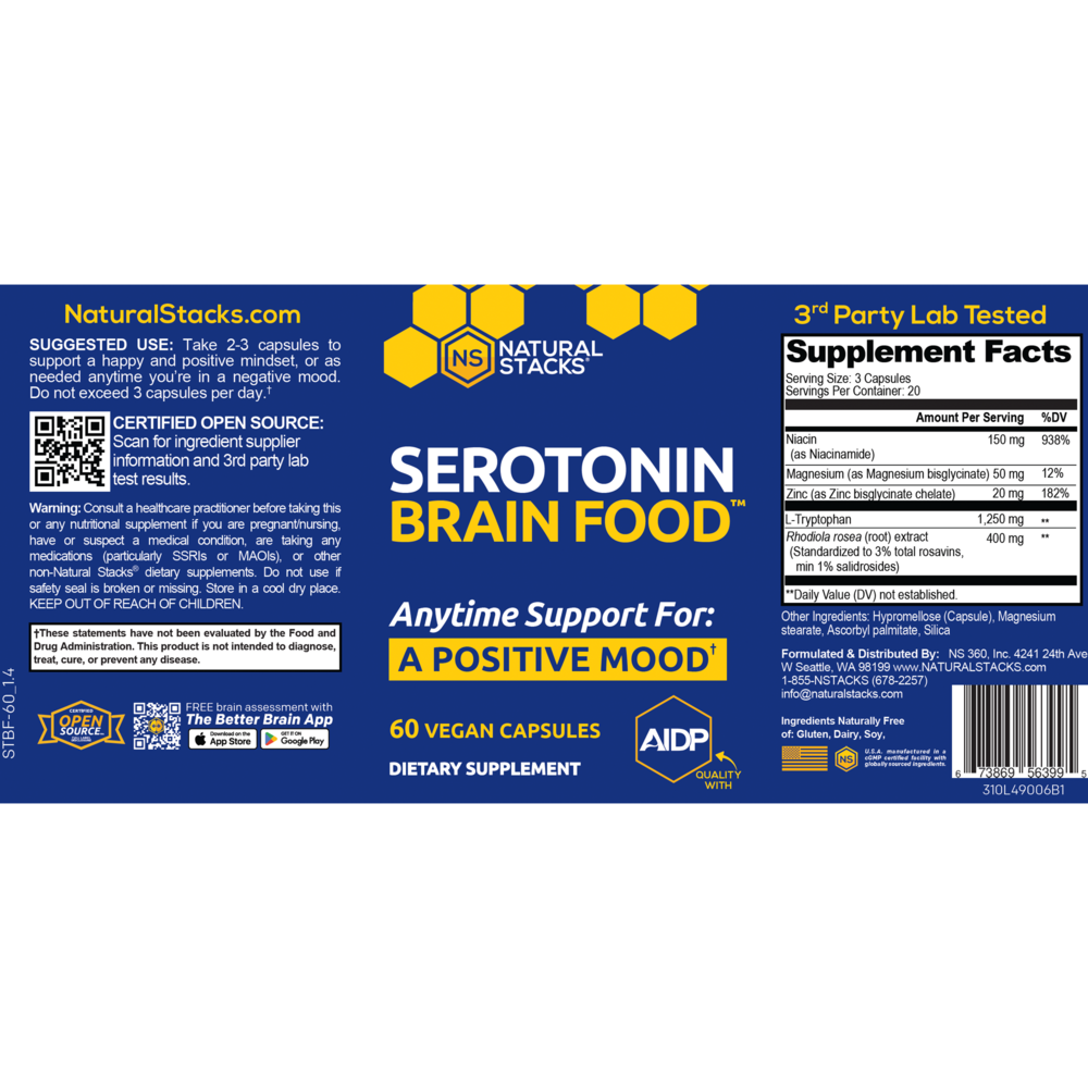 Product image for Serotonin Brain Food™.