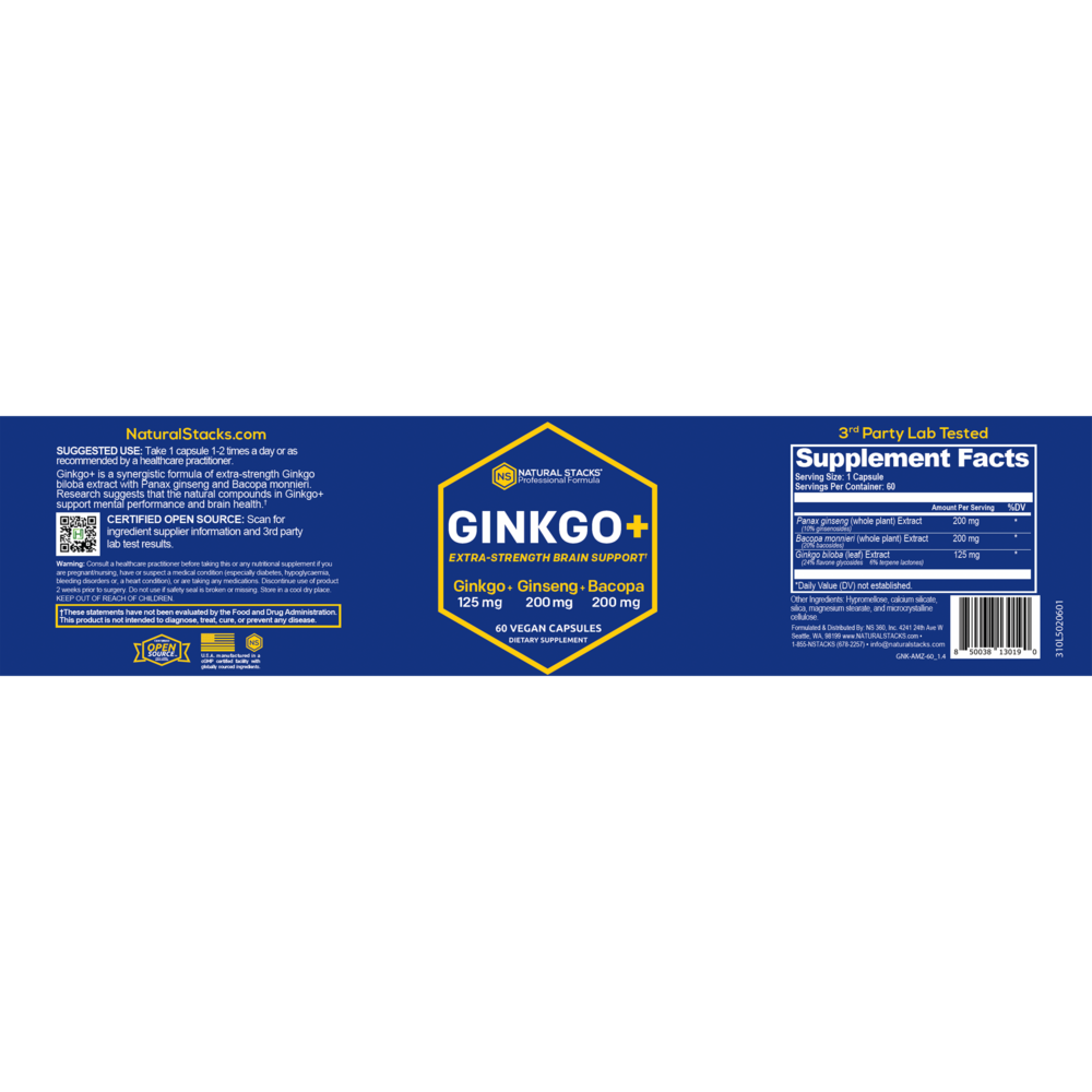 Product image for Ginkgo+.