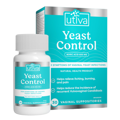 Utiva Yeast Control 30 Suppositories