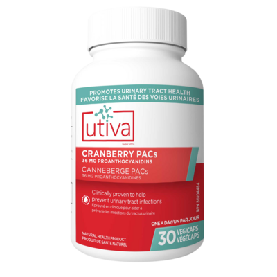 Utiva Cranberry PACs 30 capsules