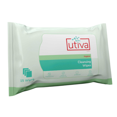 Utiva Cleansing Wipes 15 Wipes