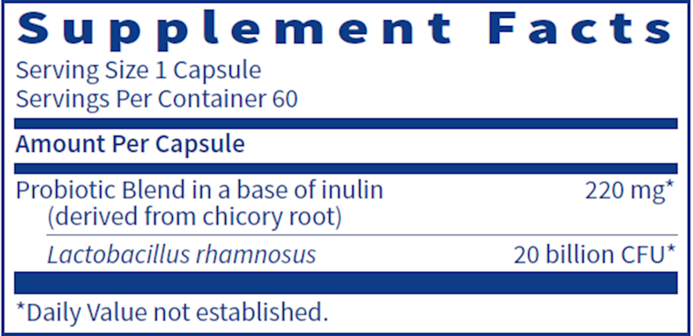 Product image for Ther-Biotic Factor 1 (Lactobacillus rhamnosus) Probiotic.