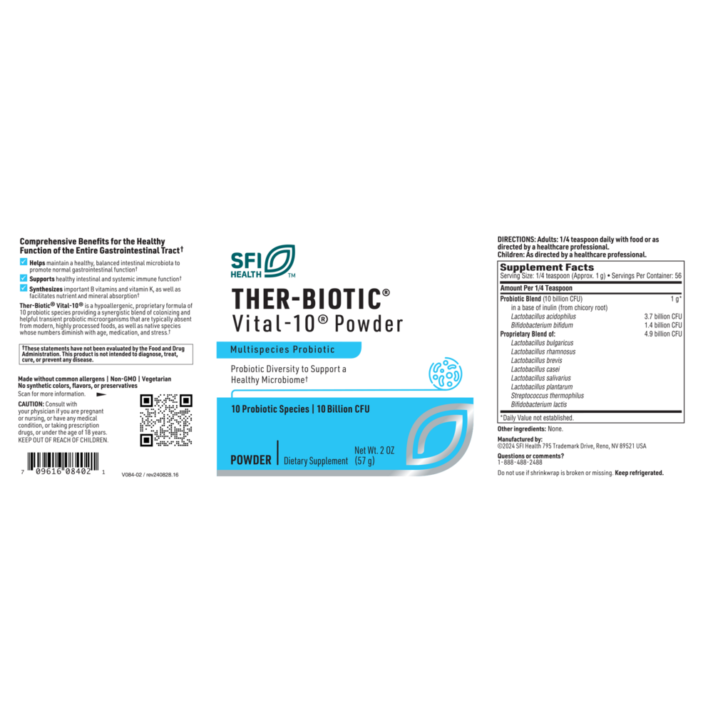 Product image for Vital-10 Probiotic Powder.