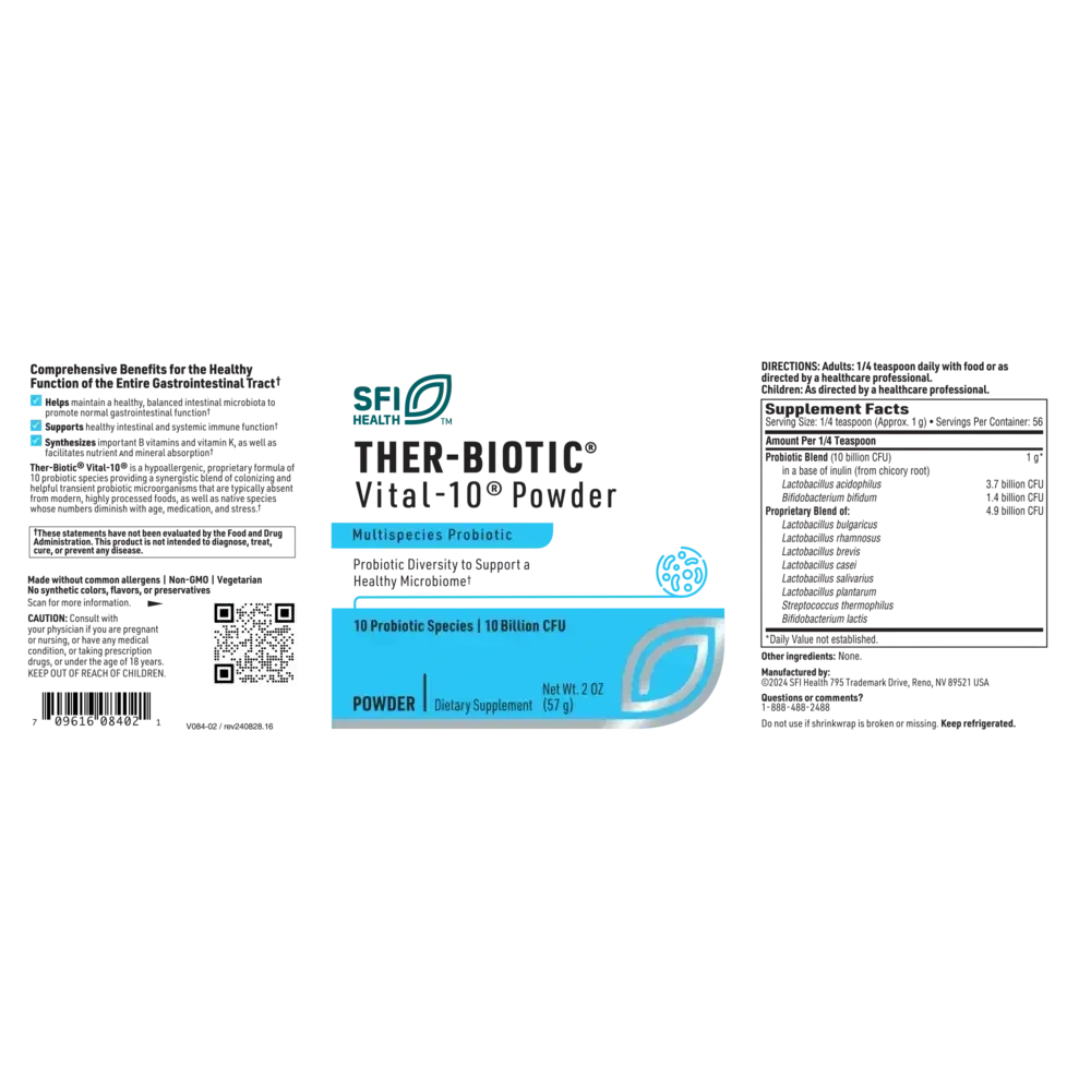 Product image for Vital-10 Probiotic Powder.