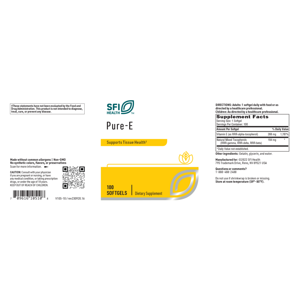 Product image for Pure E 400IU.