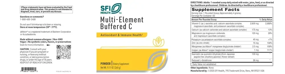 Product image for Multi-Element Buffered C Powder.