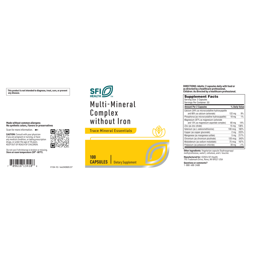 Product image for Multi-Mineral Complex w/o iron.