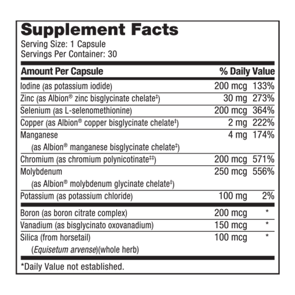 Product image for LDA Trace Mineral Complex.