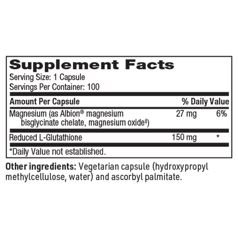 Product image for Reduced L-Glutathione 150mg.